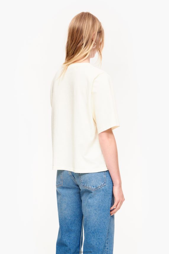 Bimba Y Lola playera con logo de flor de algodón PT6884269 ropa vainilla