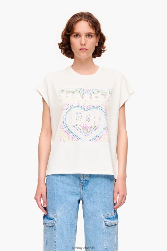 Bimba Y Lola playera con logo de lápiz PT6884260 ropa Marfil