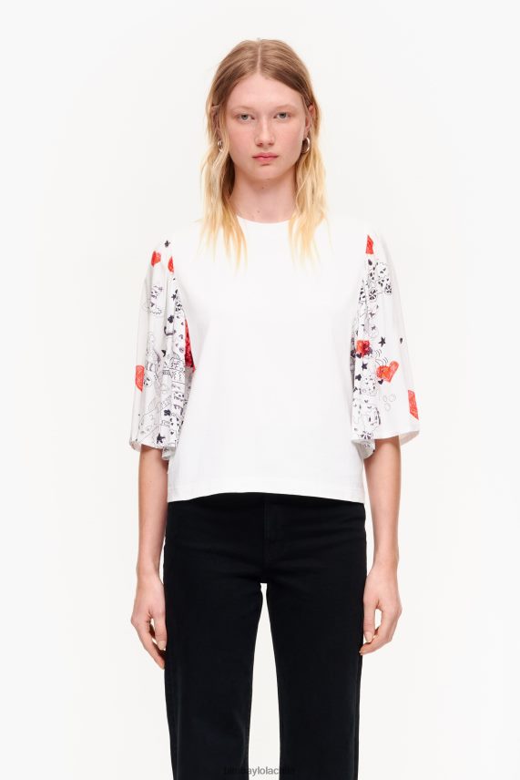 Bimba Y Lola playera de dos tejidos con estampado de corazones PT6884282 ropa apodo