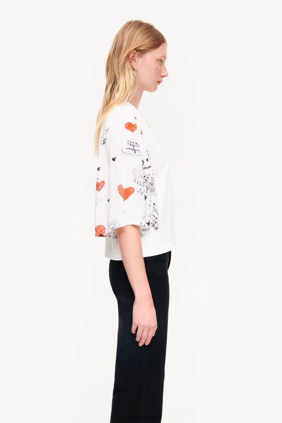 Bimba Y Lola playera de dos tejidos con estampado de corazones PT6884282 ropa apodo