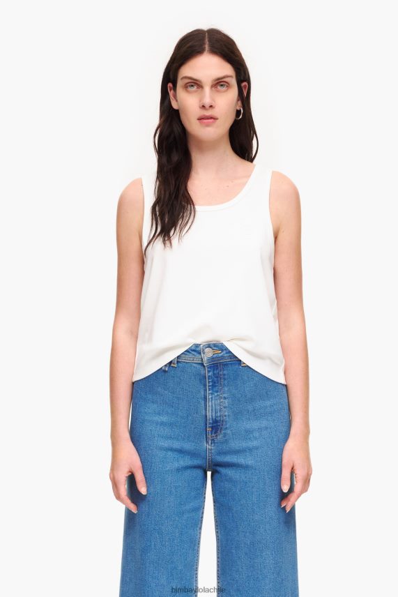 Bimba Y Lola ponte di roma camiseta sin mangas PT6884289 ropa Marfil