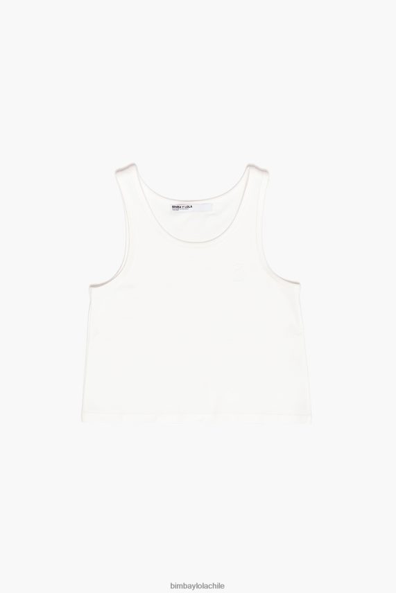 Bimba Y Lola ponte di roma camiseta sin mangas PT6884289 ropa Marfil