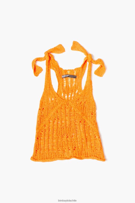 Bimba Y Lola parte superior de ganchillo PT6884263 ropa naranja