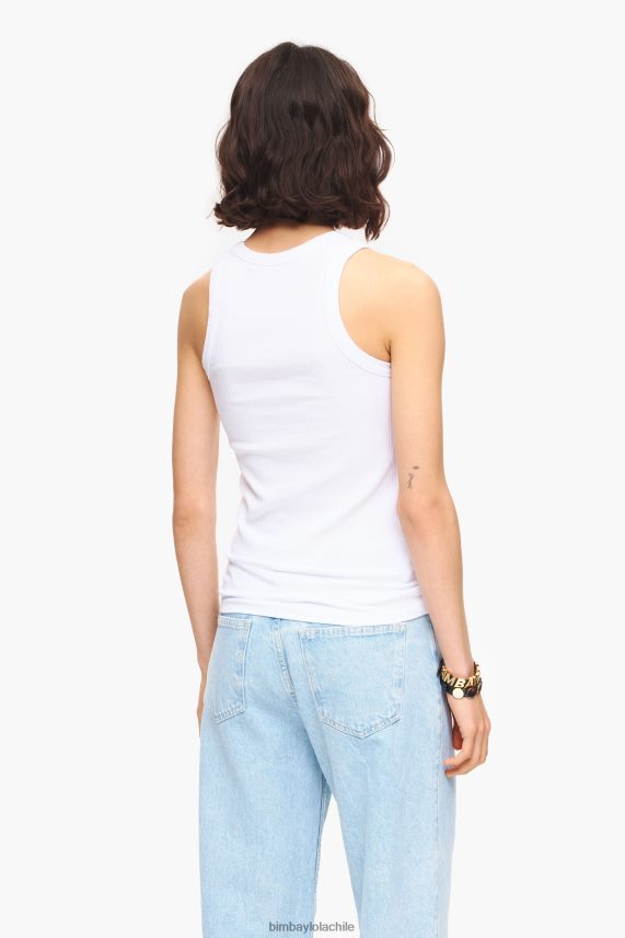 Bimba Y Lola top chili ajustado PT6884244 ropa blanco