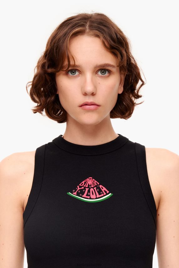 Bimba Y Lola top con logo de sandía PT6884272 ropa negro