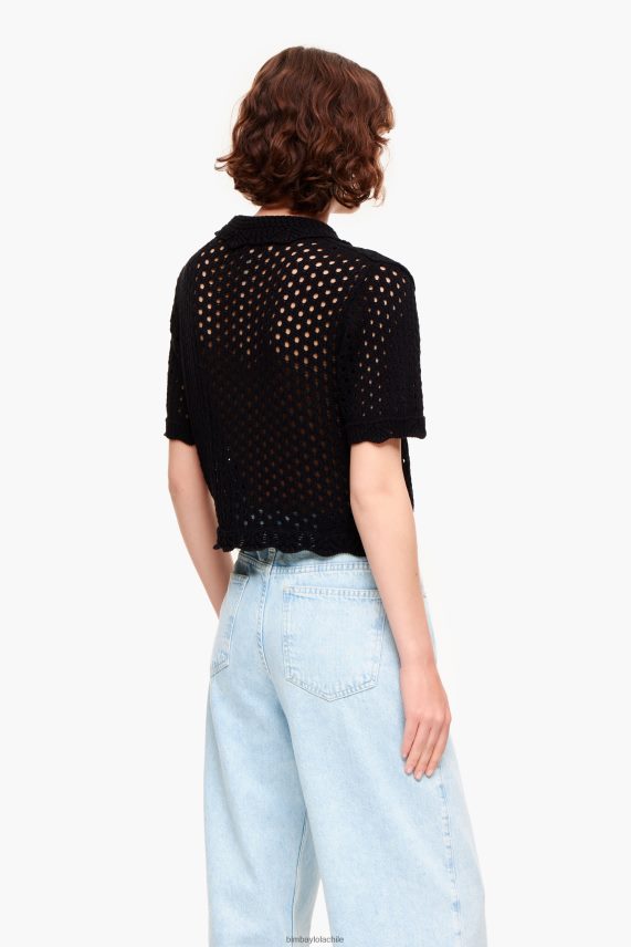 Bimba Y Lola cárdigan de ganchillo PT6884359 ropa negro