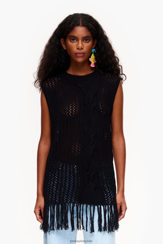 Bimba Y Lola chaleco de punto PT6884352 ropa negro