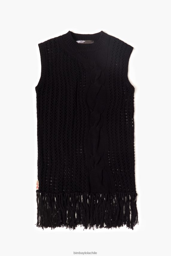 Bimba Y Lola chaleco de punto PT6884352 ropa negro