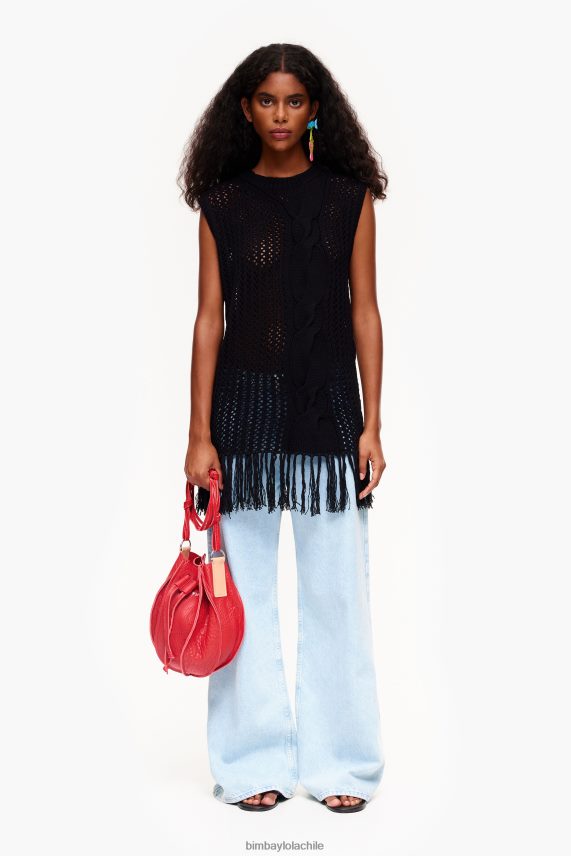 Bimba Y Lola chaleco de punto PT6884352 ropa negro