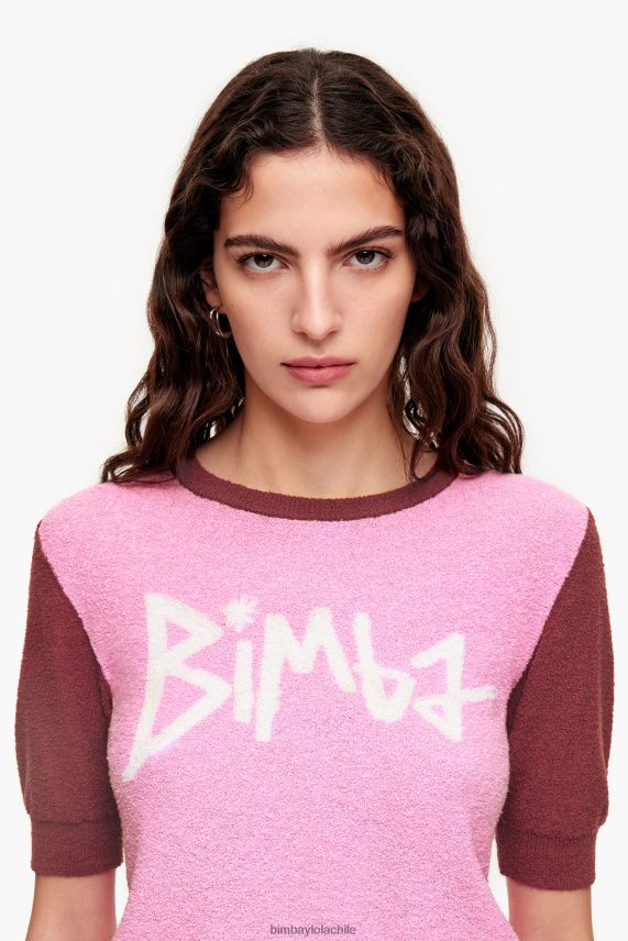 Bimba Y Lola jersey de algodón bicolor PT6884383 ropa rosa