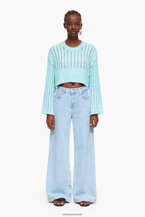 Bimba Y Lola jersey de canalé PT6884386 ropa azul