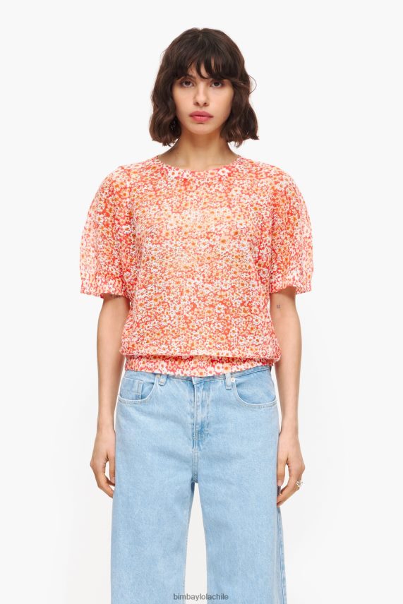Bimba Y Lola jersey de lino con estampado de flores PT6884391 ropa desnudo