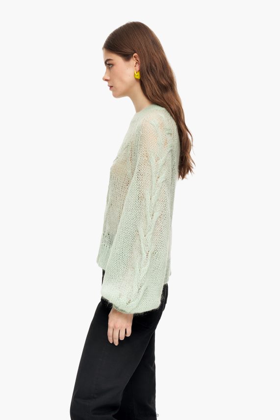 Bimba Y Lola jersey de punto abierto de mohair PT6884381 ropa menta