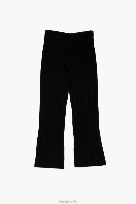 Bimba Y Lola pantalones rectos de canalé PT6884389 ropa negro