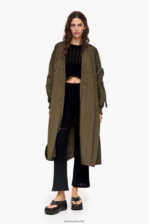 Bimba Y Lola pantalones rectos de canalé PT6884389 ropa negro