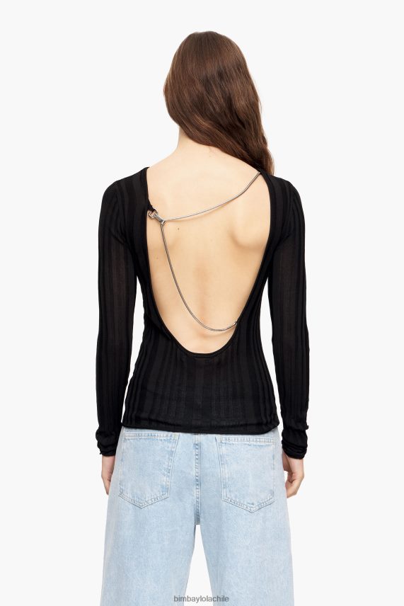 Bimba Y Lola suéter ajustado PT6884384 ropa negro