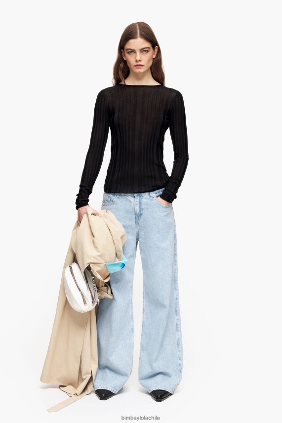 Bimba Y Lola suéter ajustado PT6884384 ropa negro