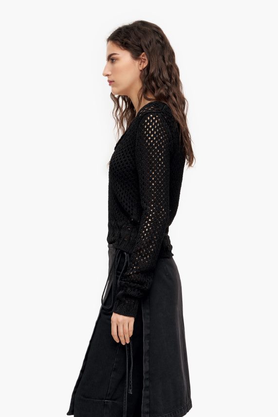 Bimba Y Lola suéter ajustado de punto abierto PT6884387 ropa negro