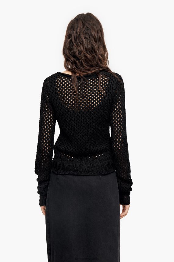 Bimba Y Lola suéter ajustado de punto abierto PT6884387 ropa negro