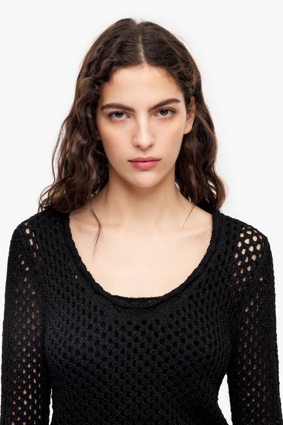 Bimba Y Lola suéter ajustado de punto abierto PT6884387 ropa negro