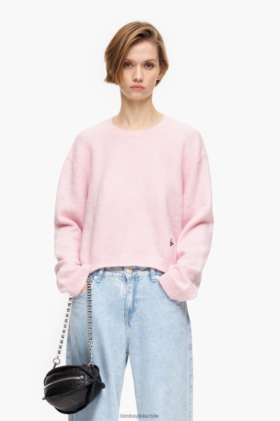 Bimba Y Lola suéter de algodón PT6884376 ropa rosa