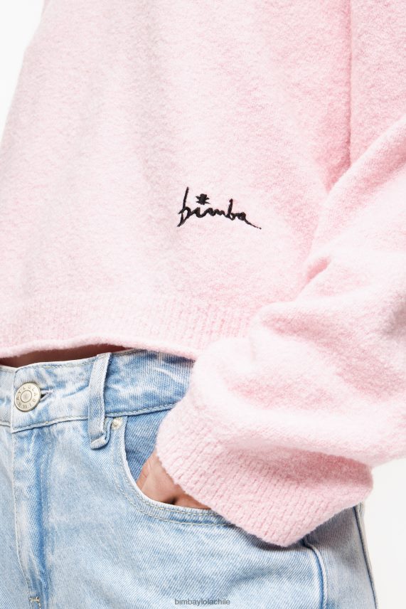 Bimba Y Lola suéter de algodón PT6884376 ropa rosa