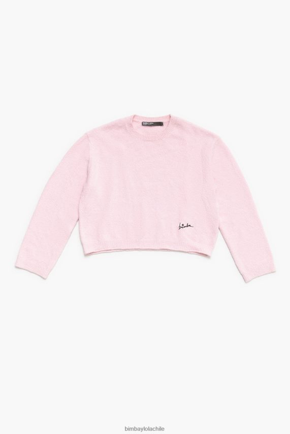 Bimba Y Lola suéter de algodón PT6884376 ropa rosa