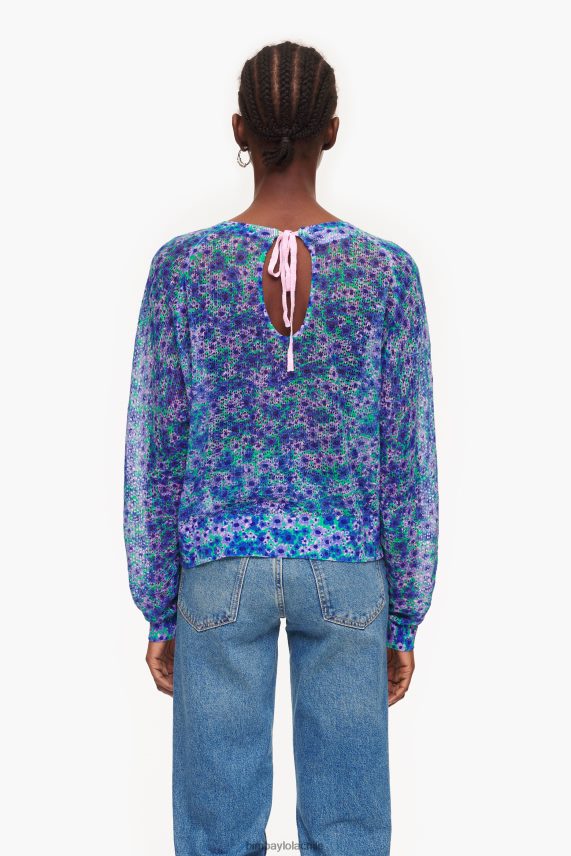 Bimba Y Lola suéter de lino con estampado completo PT6884365 ropa flores