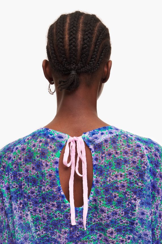 Bimba Y Lola suéter de lino con estampado completo PT6884365 ropa flores