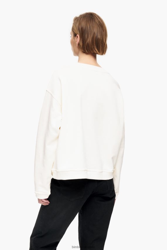 Bimba Y Lola sudadera boxy logo banana PT6884495 ropa Marfil