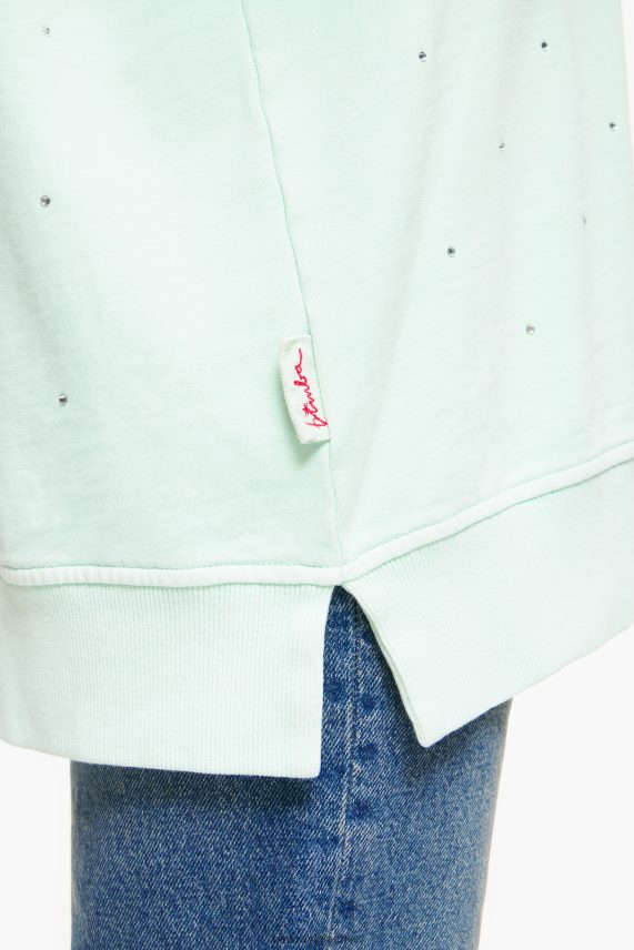 Bimba Y Lola sudadera brillante PT6884501 ropa menta