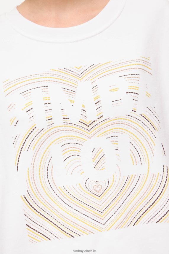 Bimba Y Lola sudadera con estampado del logo PT6884503 ropa Marfil