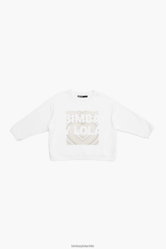 Bimba Y Lola sudadera con estampado del logo PT6884503 ropa Marfil