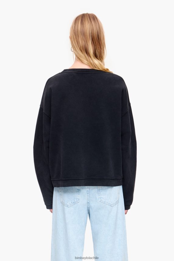 Bimba Y Lola sudadera con logo cuadrado PT6884497 ropa negro