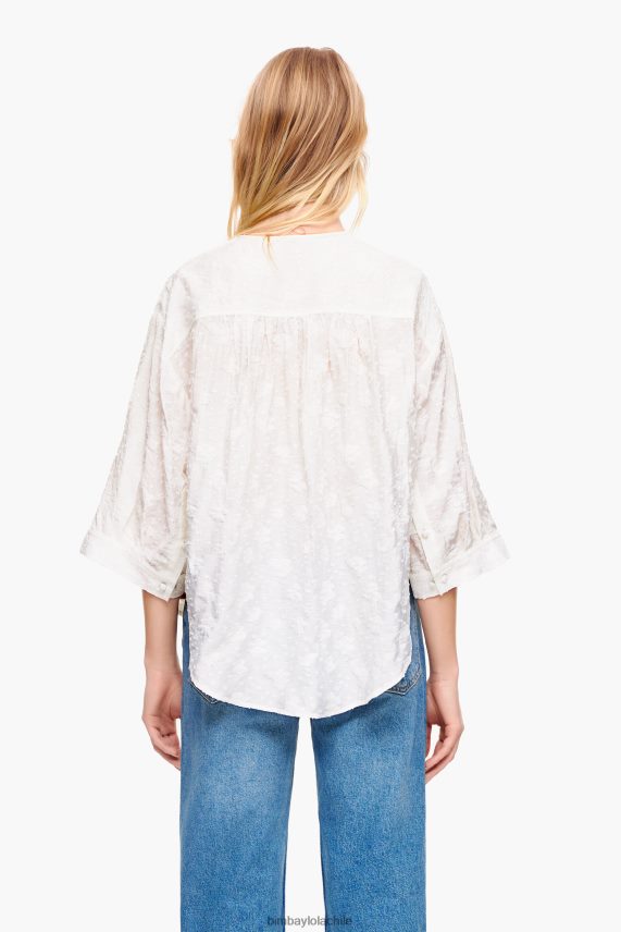 Bimba Y Lola blusa corta de jacquard PT6884325 ropa floral