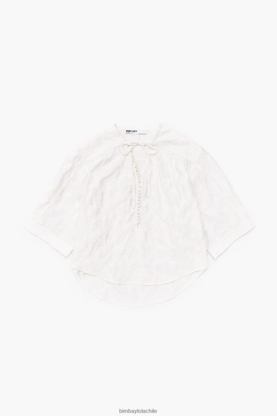Bimba Y Lola blusa corta de jacquard PT6884325 ropa floral