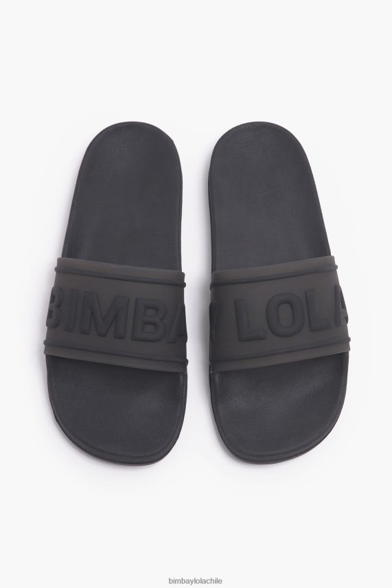 Bimba Y Lola chanclas con logo deslizable PT6884590 guerra de pies negro