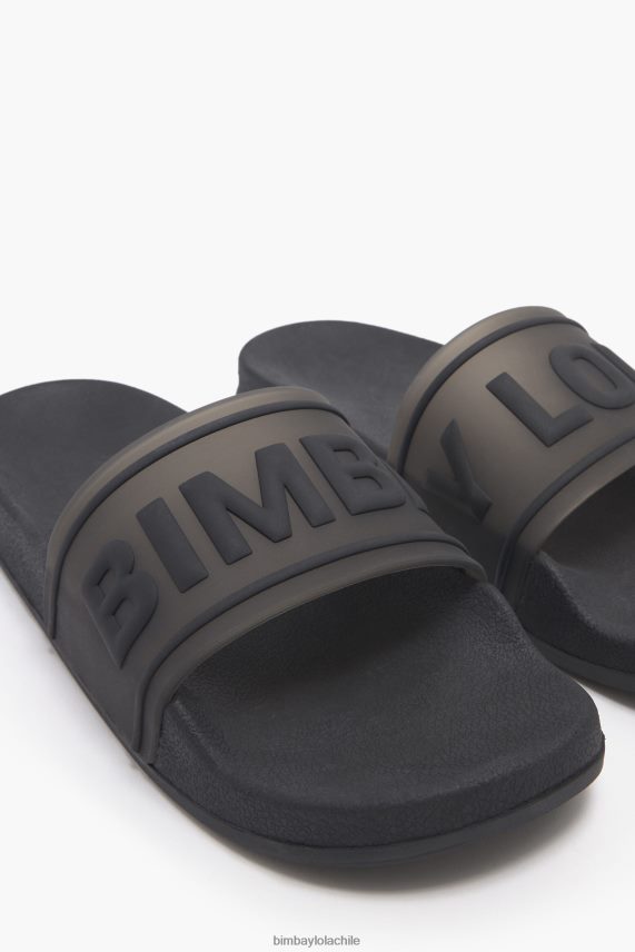 Bimba Y Lola chanclas con logo deslizable PT6884590 guerra de pies negro