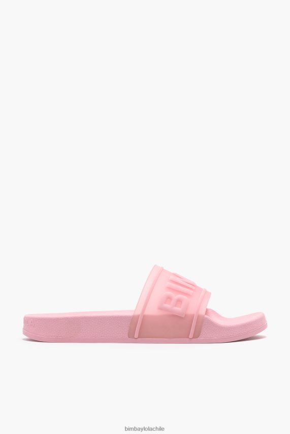 Bimba Y Lola chanclas con logo deslizable PT6884592 guerra de pies rosa