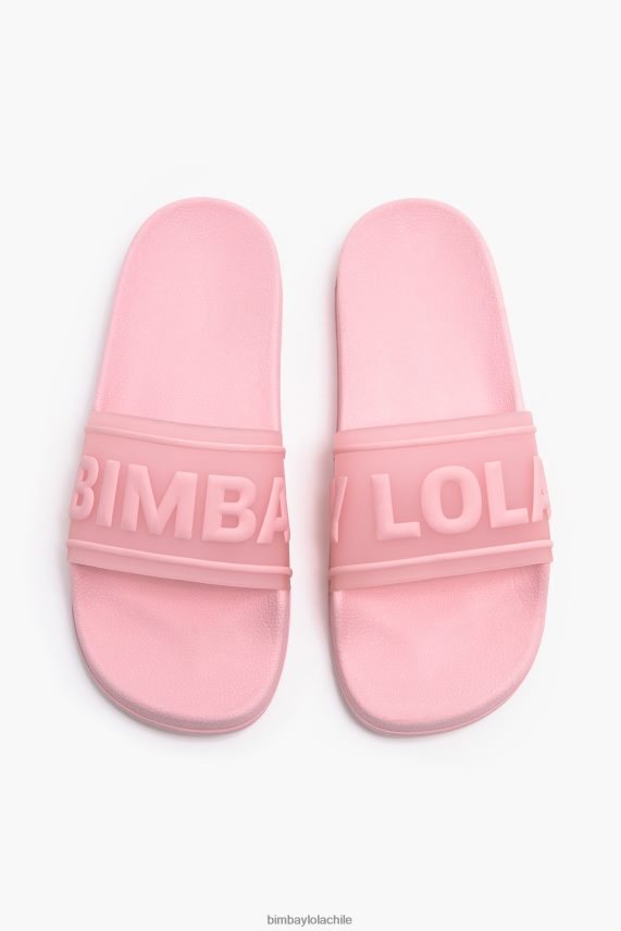 Bimba Y Lola chanclas con logo deslizable PT6884592 guerra de pies rosa