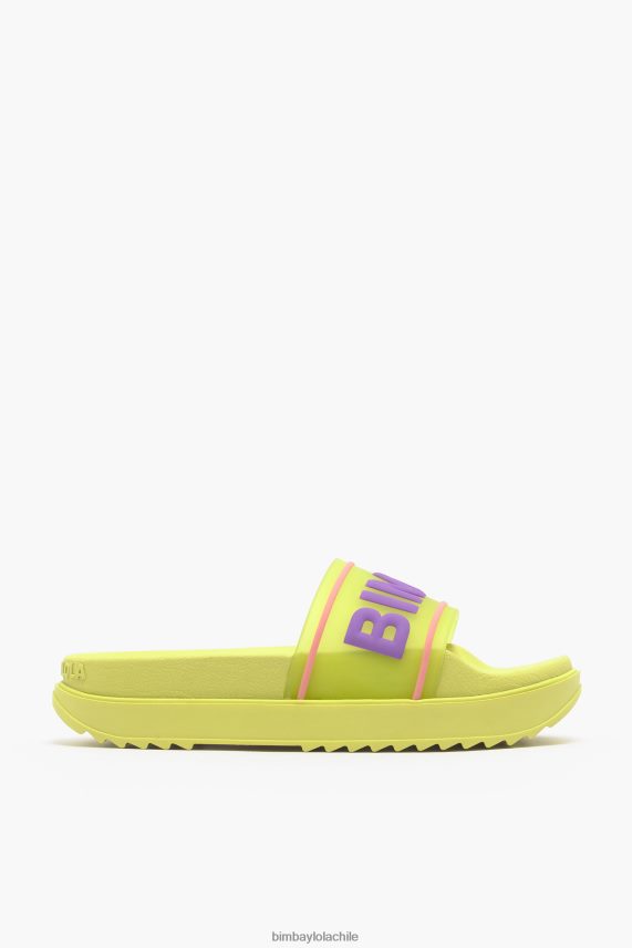 Bimba Y Lola chanclas con plataforma y logo PT6884589 guerra de pies amarillo