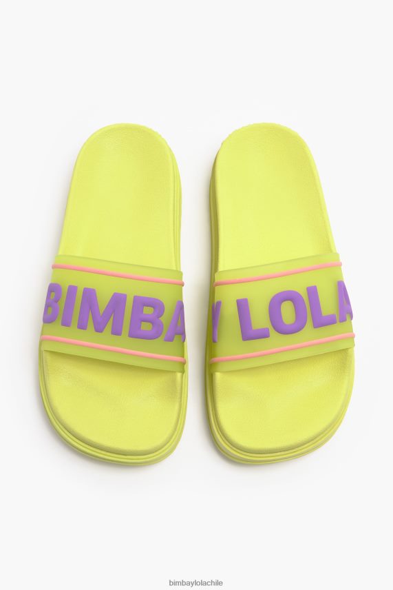 Bimba Y Lola chanclas con plataforma y logo PT6884589 guerra de pies amarillo