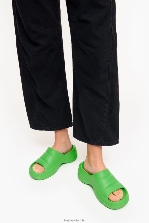Bimba Y Lola chancletas con plataforma PT6884593 guerra de pies verde