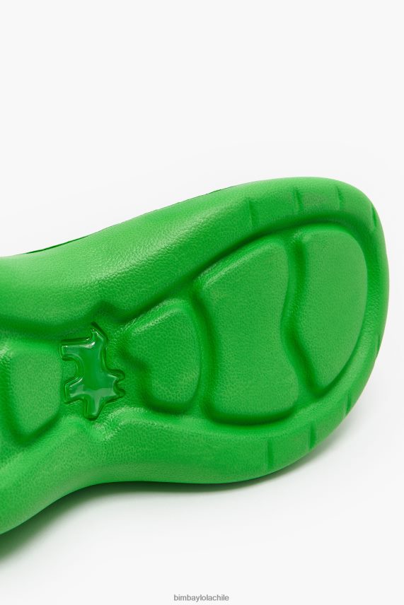 Bimba Y Lola chancletas con plataforma PT6884593 guerra de pies verde