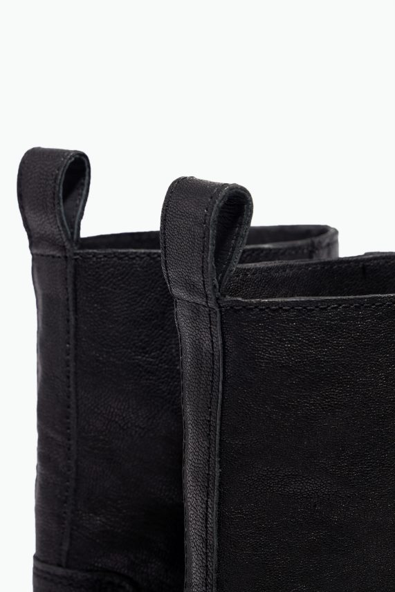 Bimba Y Lola bota vaquera de cuero PT6884601 guerra de pies negro