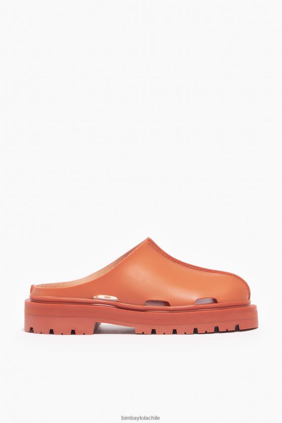 Bimba Y Lola zuecos efecto goma PT6884599 guerra de pies naranja