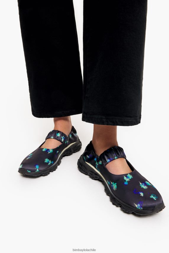 Bimba Y Lola spray flores estampado pulpo runner bailarina PT6884550 guerra de pies gris