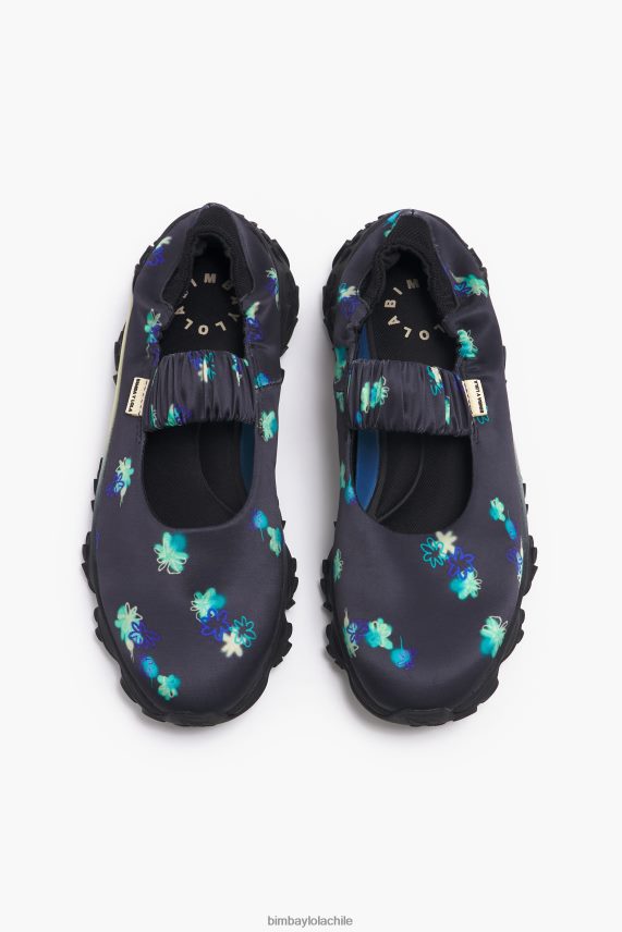 Bimba Y Lola spray flores estampado pulpo runner bailarina PT6884550 guerra de pies gris