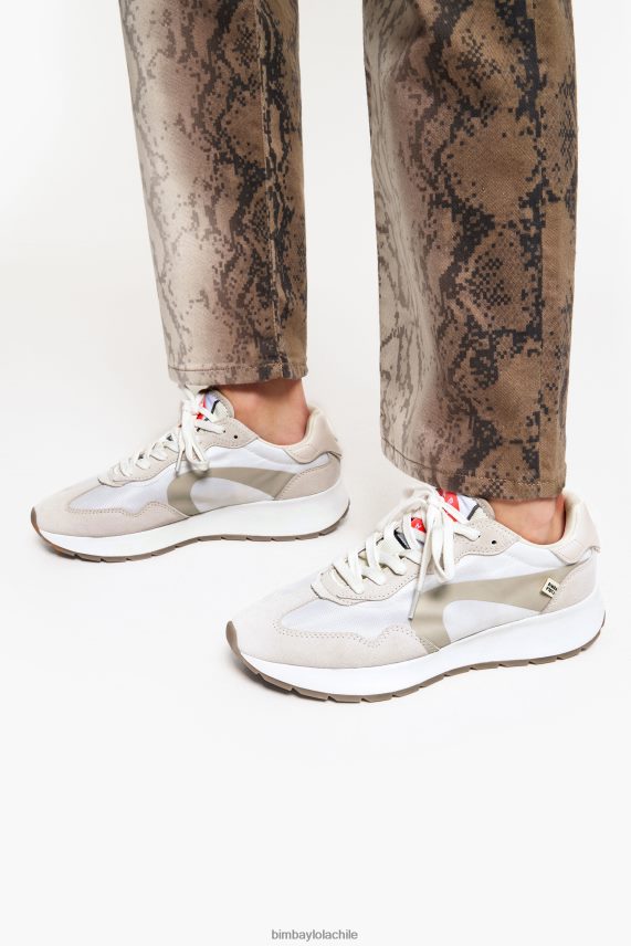Bimba Y Lola zapatilla de estilo de vida PT6884554 guerra de pies blanco