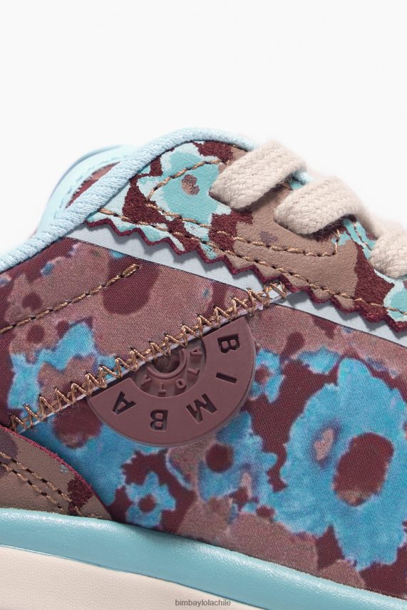 Bimba Y Lola zapatilla runner flores full pulpo PT6884545 guerra de pies marrón